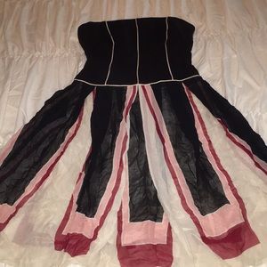 BCBG MAX AZRIA strapless dress corset like top